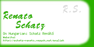 renato schatz business card